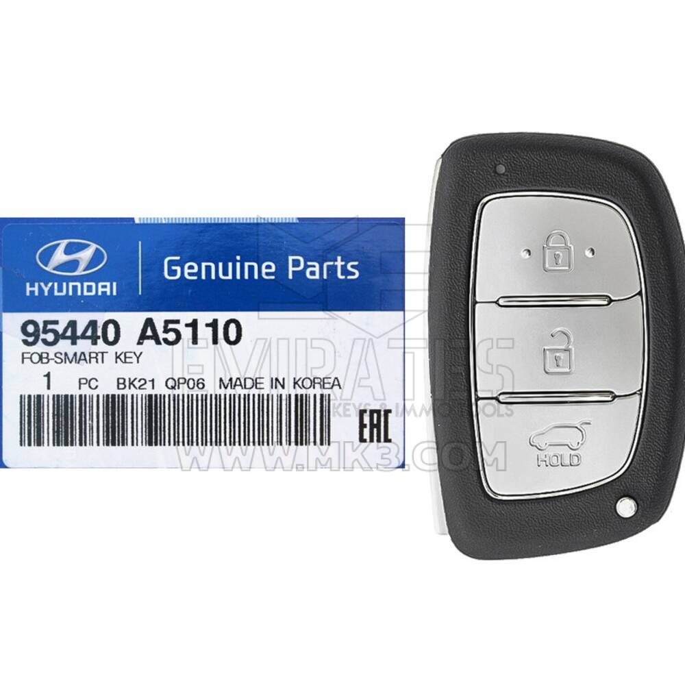 NEW Hyundai I30 2015-2017 Genuine/OEM Smart Remote 3 Buttons 95440-A5110 95440A5110 / FCCID: SVI-MDFGEC0 | Emirates Keys