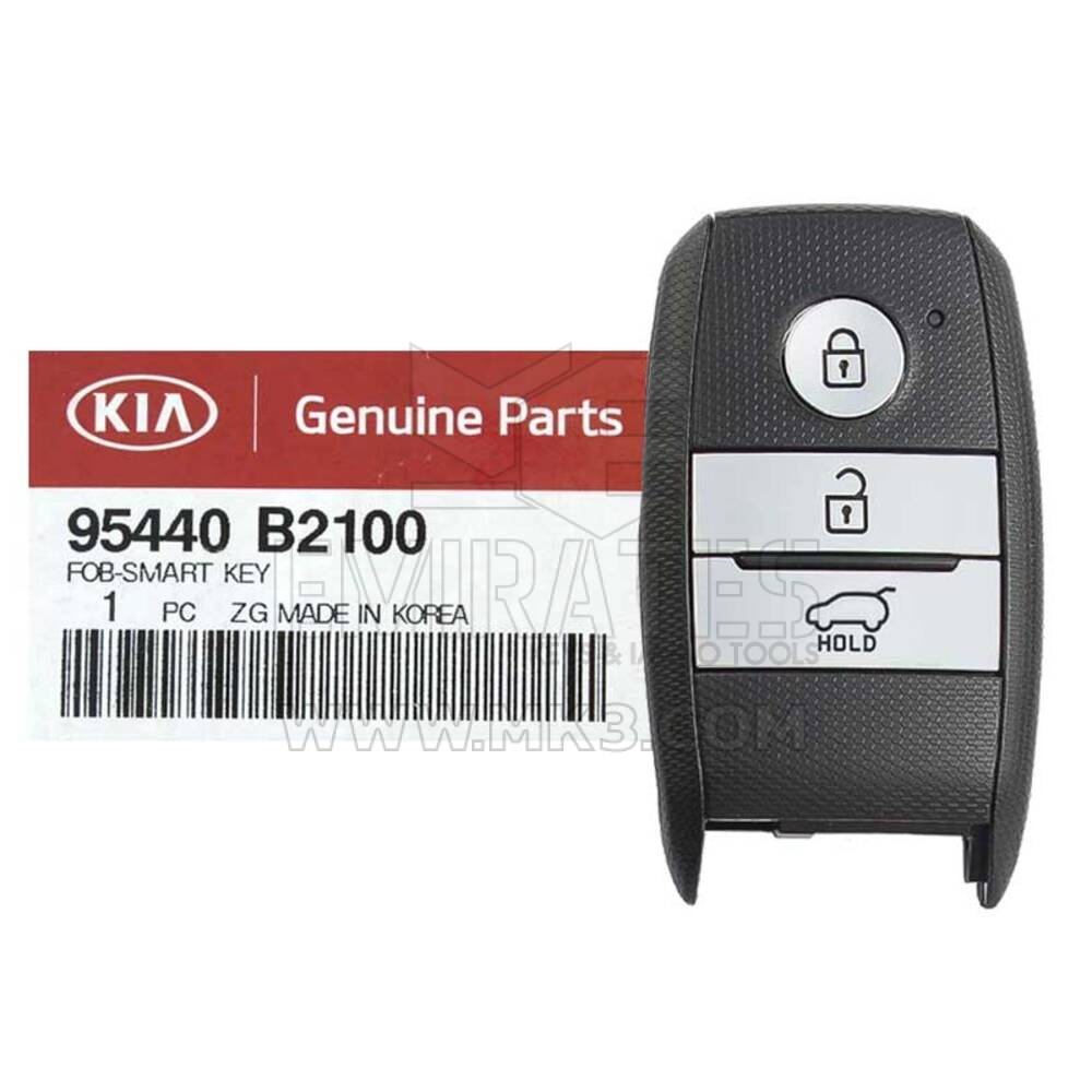 Brand NEW KIA Soul 2015-2016 Genuine/OEM Smart Key Remote 3 Buttons 433MHz Número da peça do fabricante: 95440-B2100 / FCC ID: FG00050 | Chaves dos Emirados