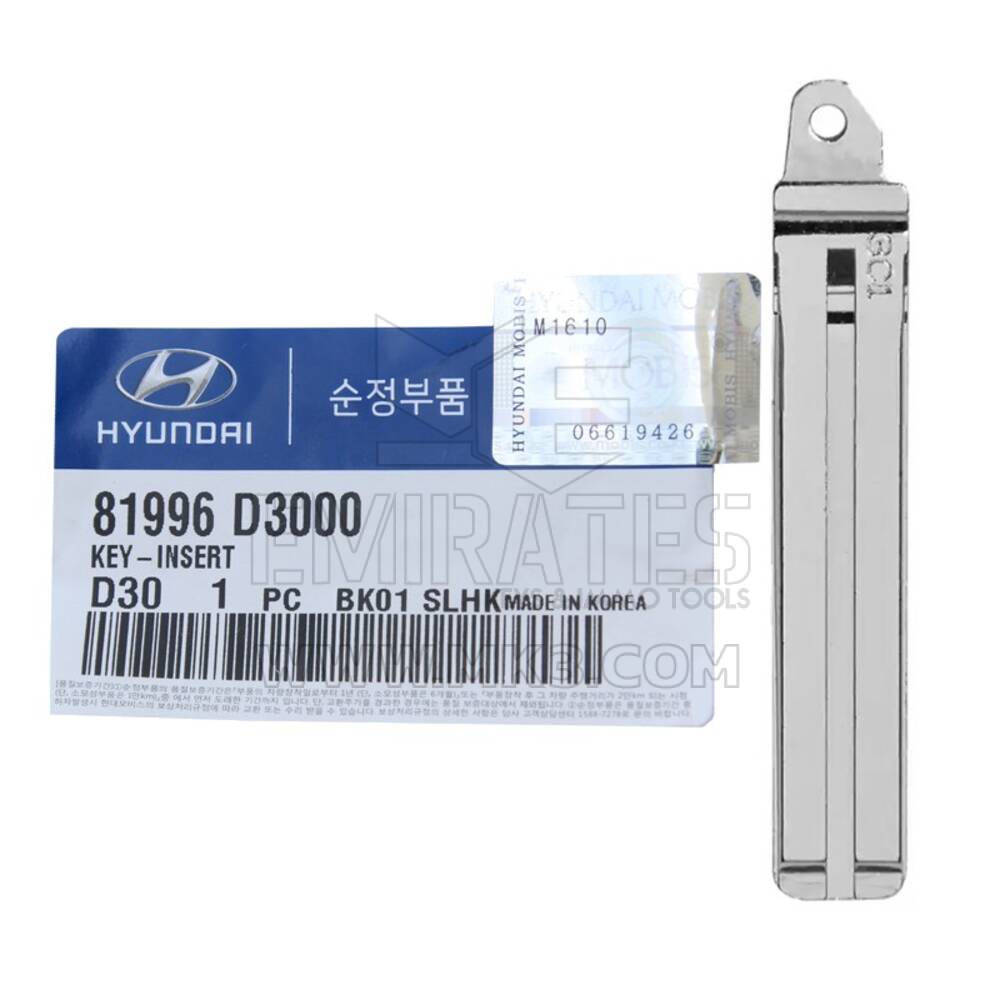 Hyundai Tucson 2016 Genuine Smart Key Blade 81996-D3000| MK3