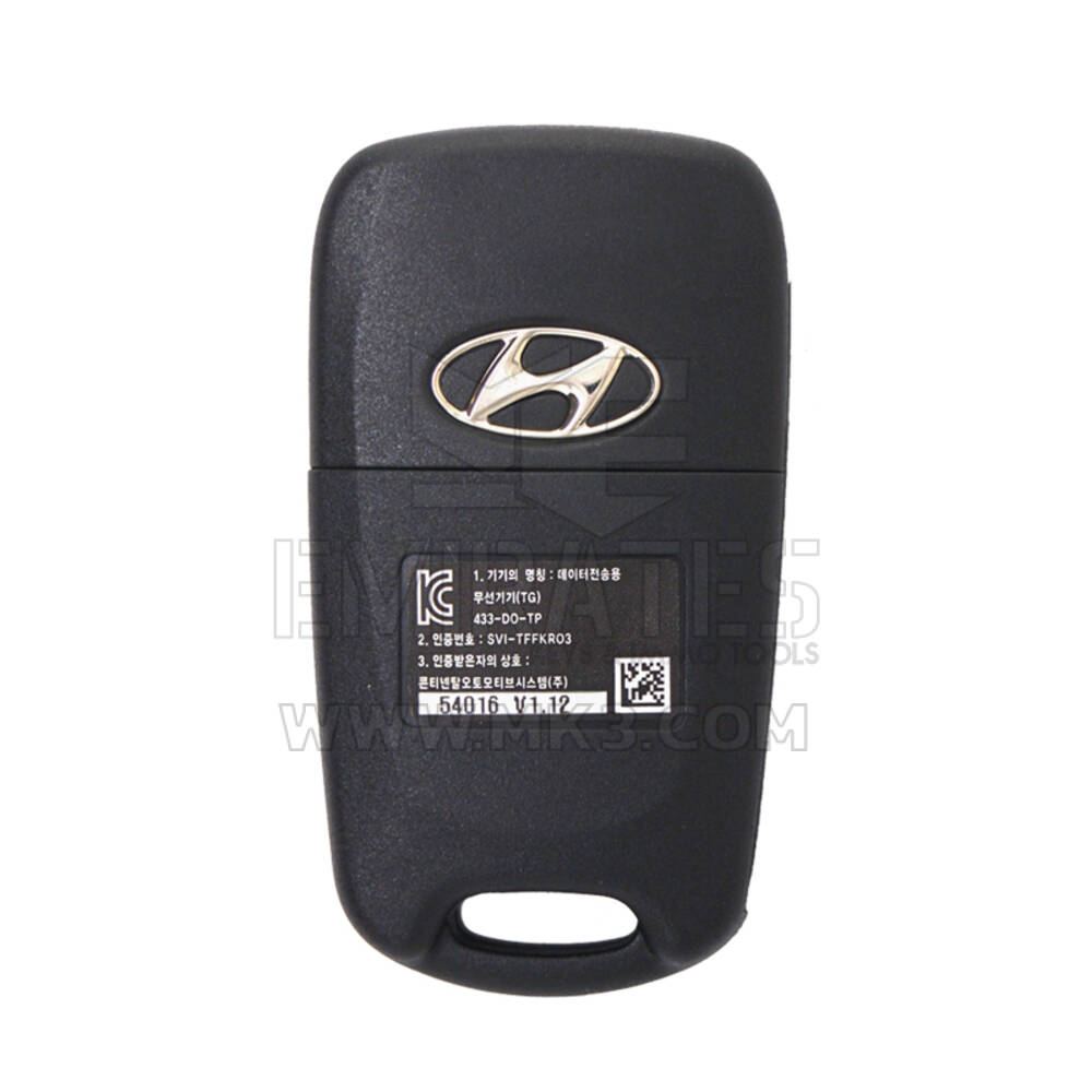 Hyundai Azera 2012 Control remoto abatible 433MHz 95430-3L500 | mk3