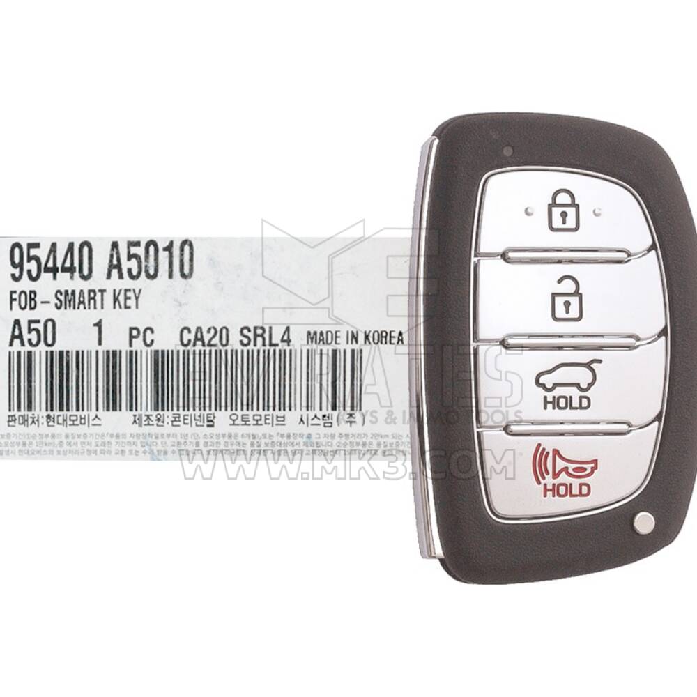 Hyundai I30 2015-2017 Genuine / OEM Smart Key Remote 4 أزرار 433 ميجا هرتز 95440-A5010 95440A5010، 95440-A5310 / FCCID: SY5MDFNA433 | الإمارات للمفاتيح