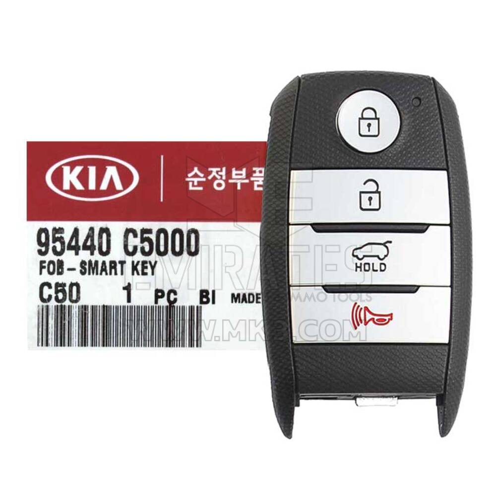 العلامة التجارية الجديدة KIA Sorento 2015-2016 جهاز التحكم عن بعد الذكي الأصلي/OEM 4 أزرار 433 ميجاهرتز من الشركة المصنعة رقم الجزء: 95440-C5000 / 95440C5000 | مفاتيح الإمارات
