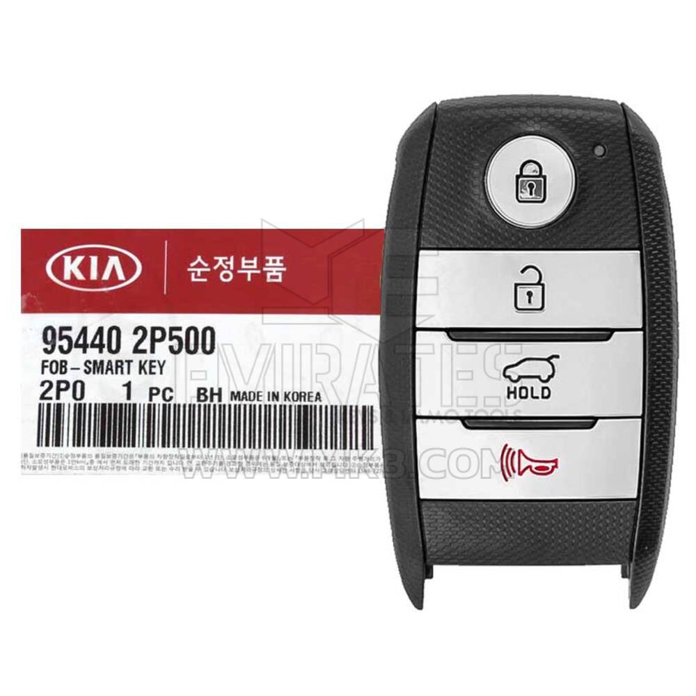 Brand New KIA Sorento 2014 Genuine/OEM Smart Key 4 Buttons 433MHz 95440-3W500, 95440-2T500, 95440-4U000, FCC ID: SY5XMFNA433 | Emirates Keys