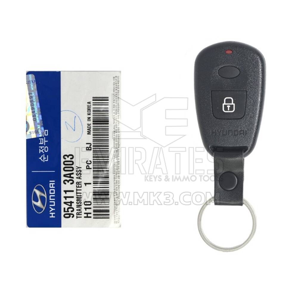 Brand New Hyundai Santa Fe 2003 Genuine Medal Remote Key 2 Buttons 447MHz 95411-3A003 954113A003 Korean Market | Emirates Keys