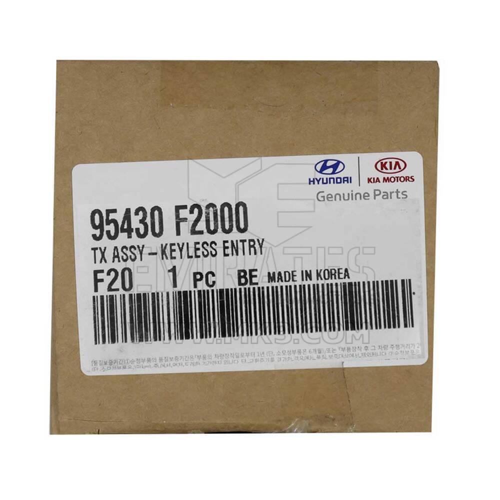 Nuevo Hyundai Elantra 2017-2018 Genuine/OEM Flip Remote Key 4 Botones 433MHz 95430-F2000 95430-F2001 / FCCID: OKA-NO38 | Claves de los Emiratos