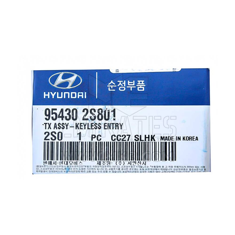 Hyundai Tucson 2013-2014 حقيقي فليب ريموت مفتاح 4 أزرار 433 ميجا هرتز 95430-2S801 954302S801 / FCCID: OKA-860T | الإمارات للمفاتيح