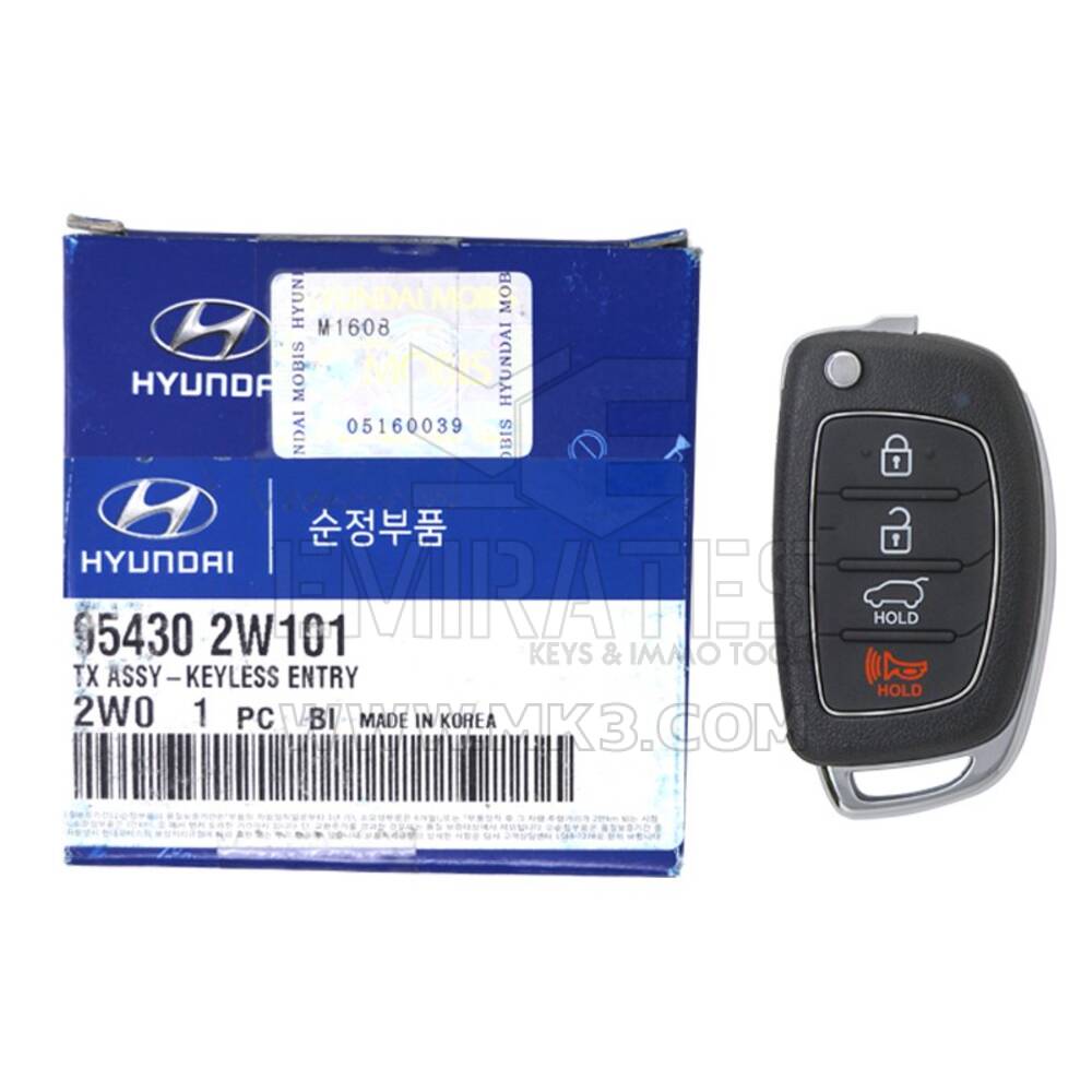 Hyundai Santa Fe 2013-2015 Genuine Flip Remote Key 433MHz 95430-2W101 - MK15971 - f-2