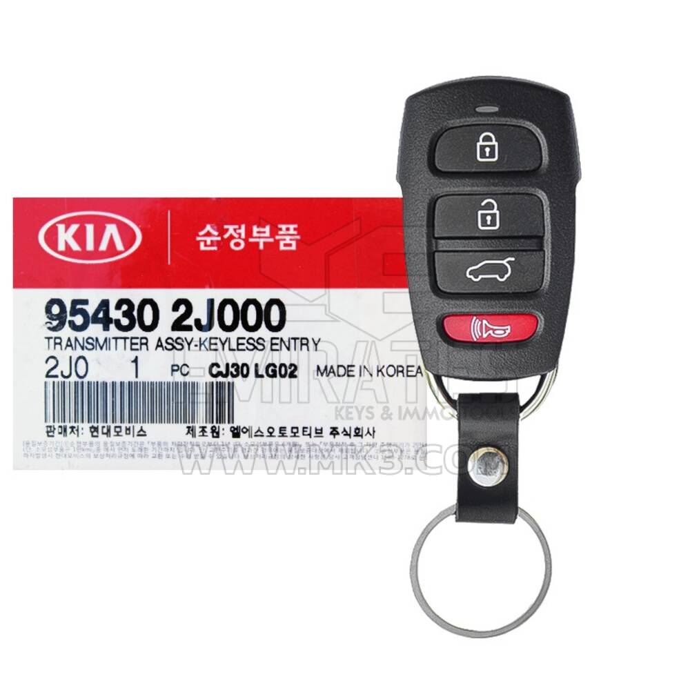 Nouvelle télécommande KIA Borrego 2013 d'origine/OEM 4 boutons 433 MHz Numéro de pièce du fabricant : 95430-2J000 | Clés Emirates