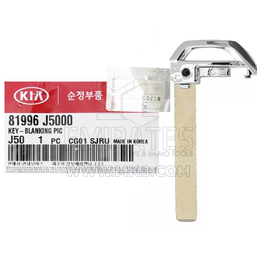 Hoja remota de llave inteligente genuina KIA Stinger 81996-J5000 | mk3