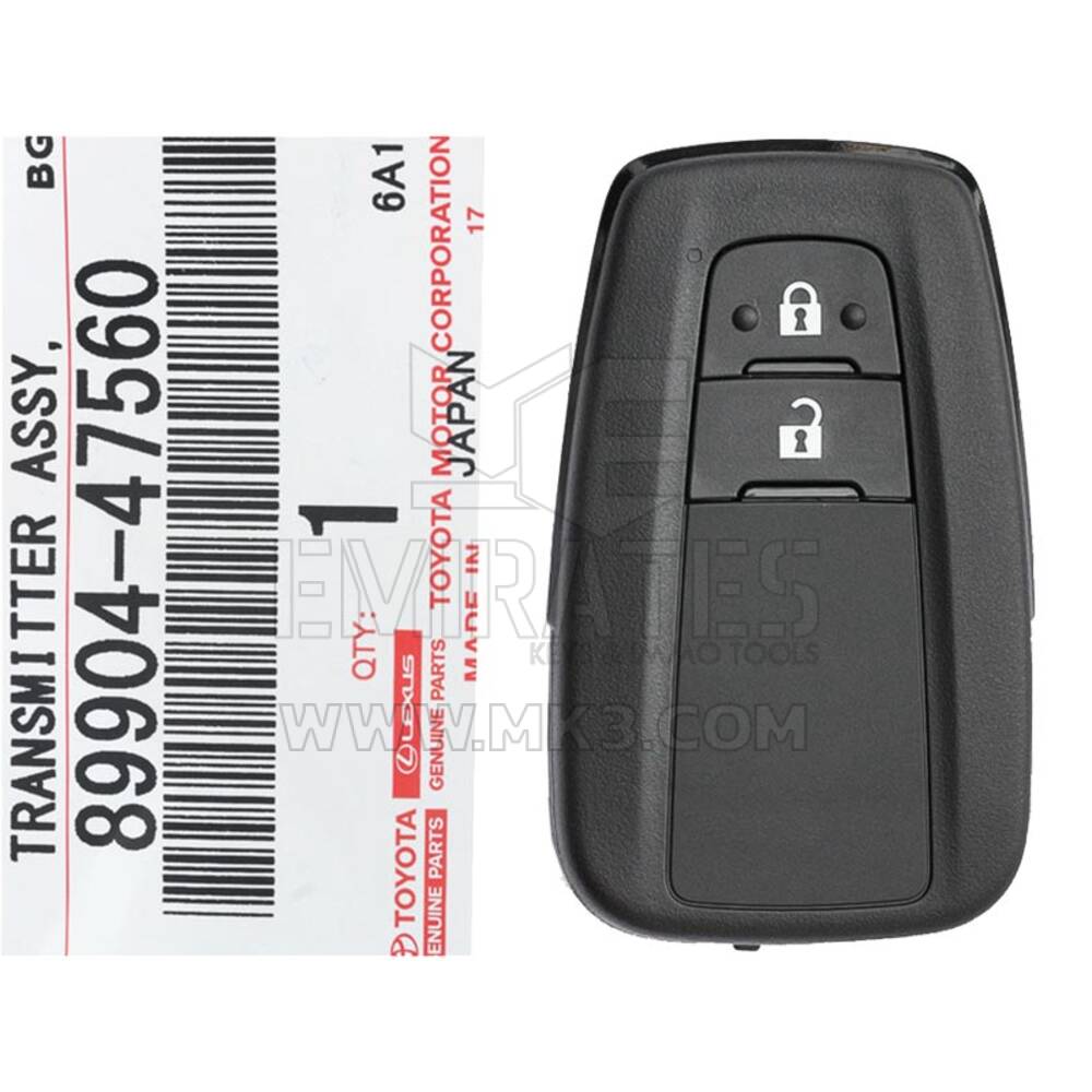 Yepyeni Toyota Prius 2016-2018 Orijinal Akıllı Anahtar 2 Düğme 433MHz 89904-47560 8990447560 / FCCID : BR1EW | Emirates Anahtarları