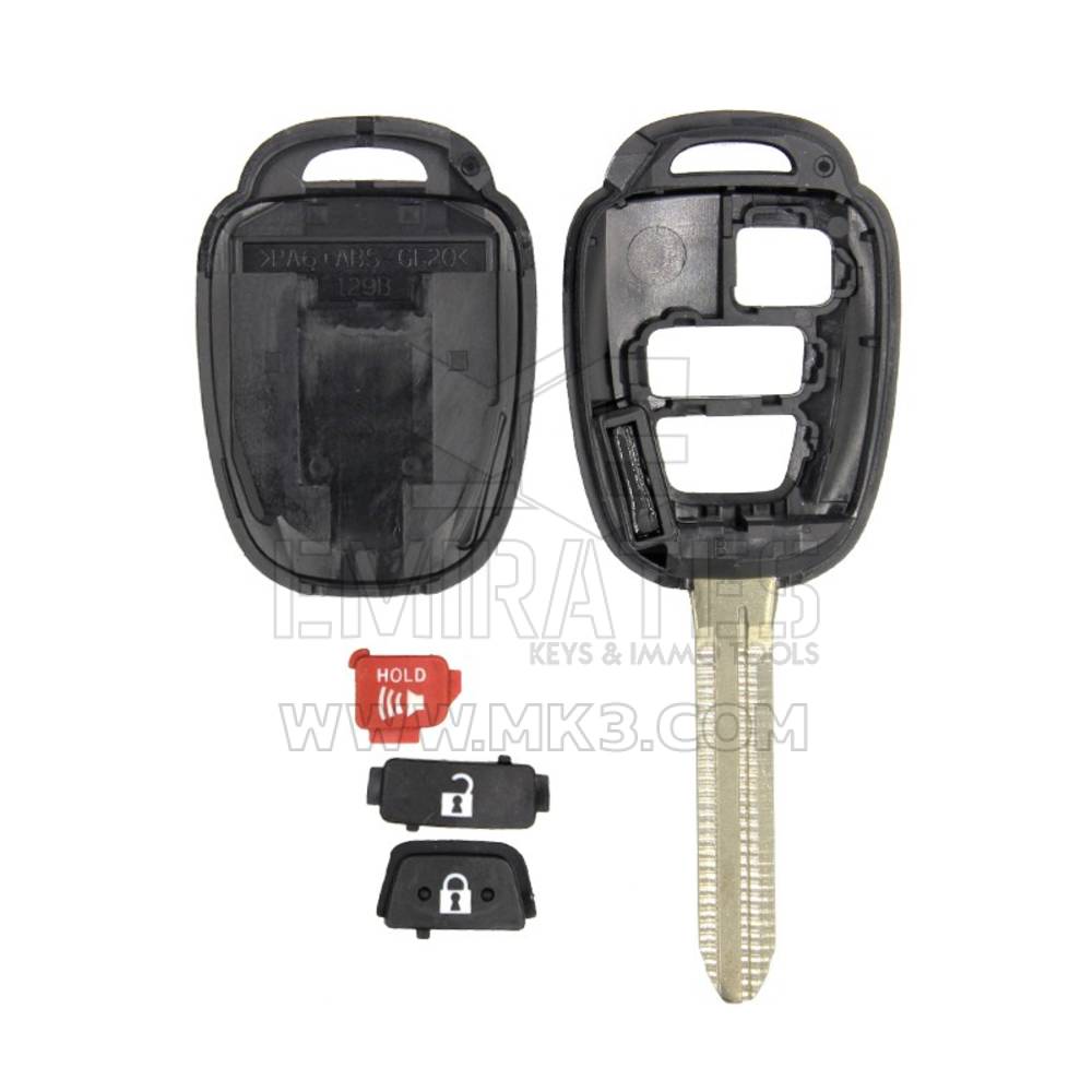 Coque de clé télécommande d'origine Toyota Rav4 3 boutons 89072-0R120 | MK3