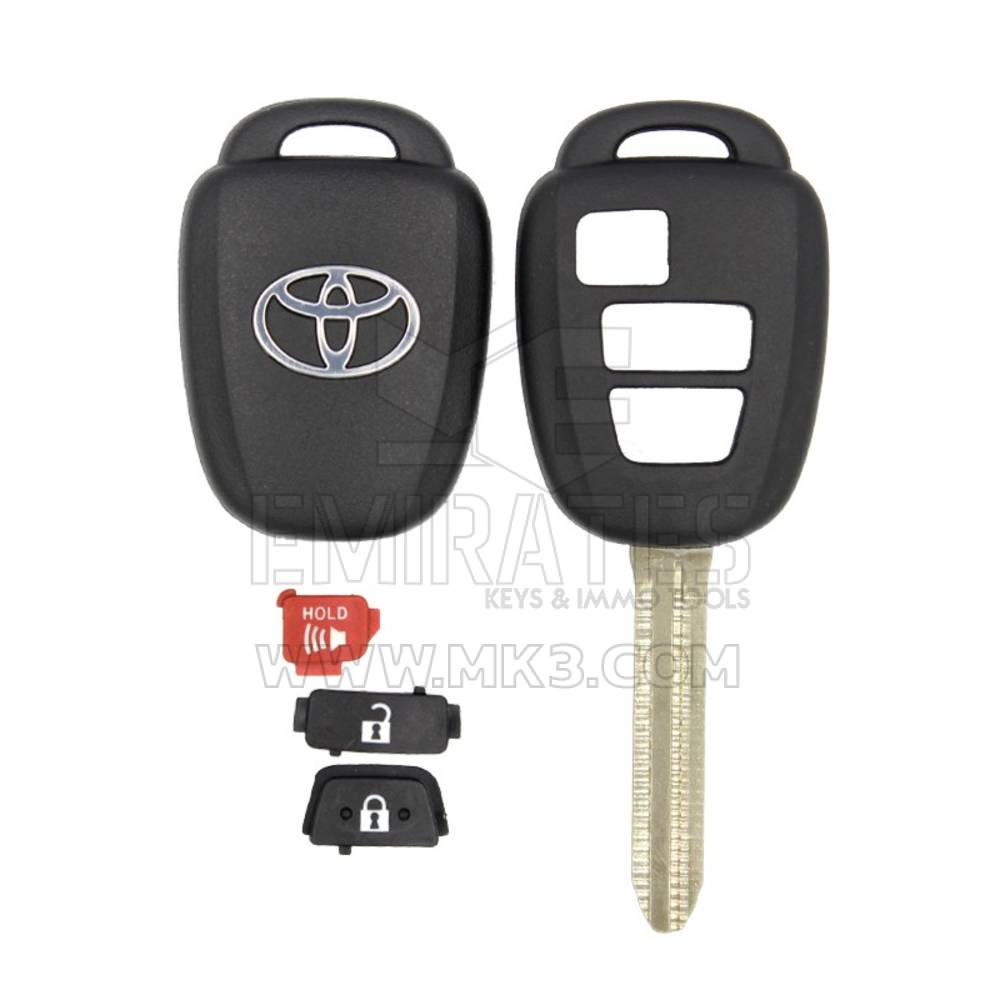 Оригинальный корпус дистанционного ключа Toyota Rav4 2014, 3 кнопки 89072-0R120