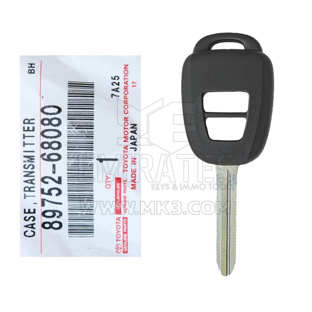 New Toyota Yaris 2014 Genuine/OEM Remote Key Shell 2 Buttons OEM Part Number: 89752-68080 8975268080 | Emirates Keys