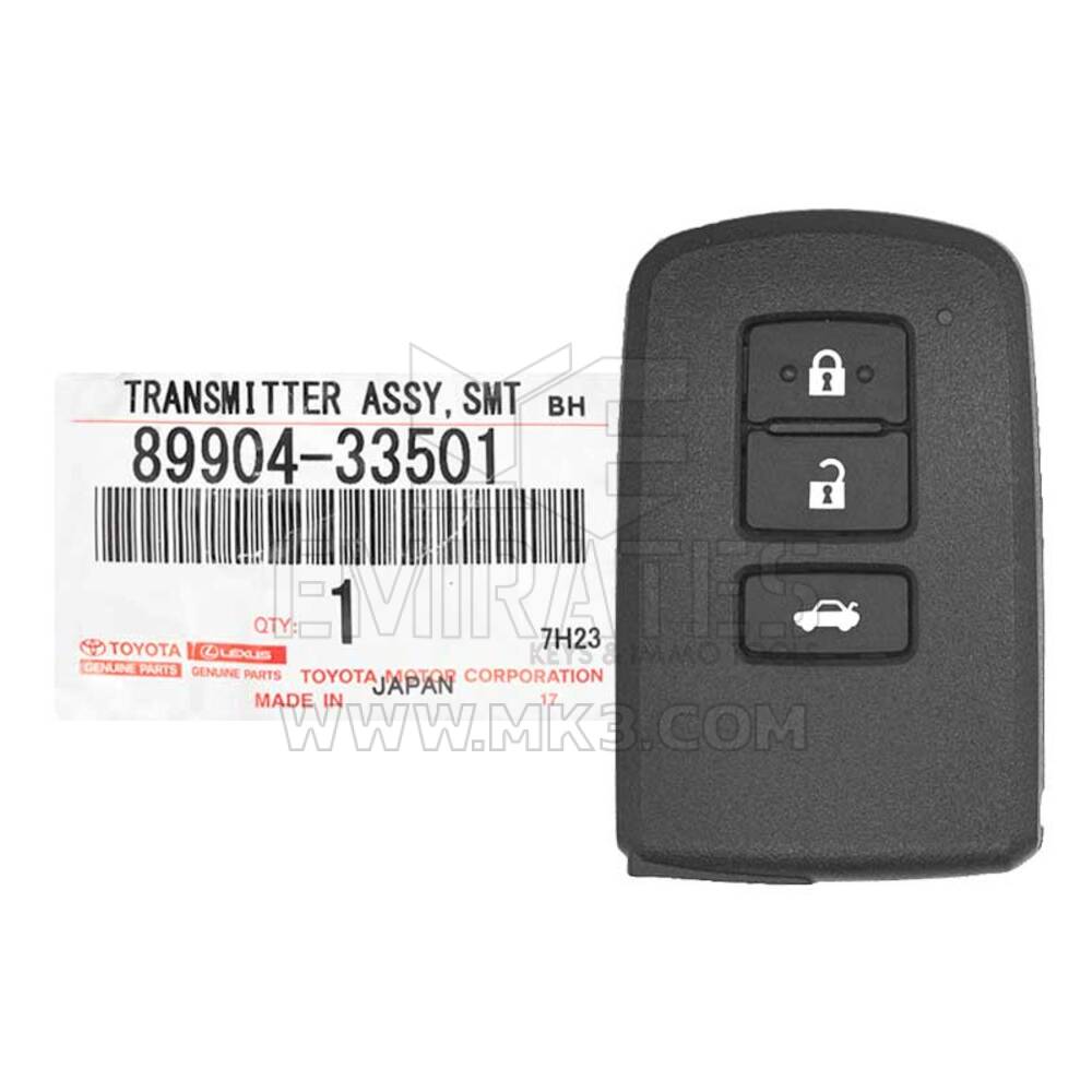 Brand New Toyota Camry 2012-2015 Genuine/OEM Smart Remote 433MHz 3 Buttons 89904-33500 89904-33501 89904-33502 89904-02150 FCCID: BA2EQ | Chaves dos Emirados