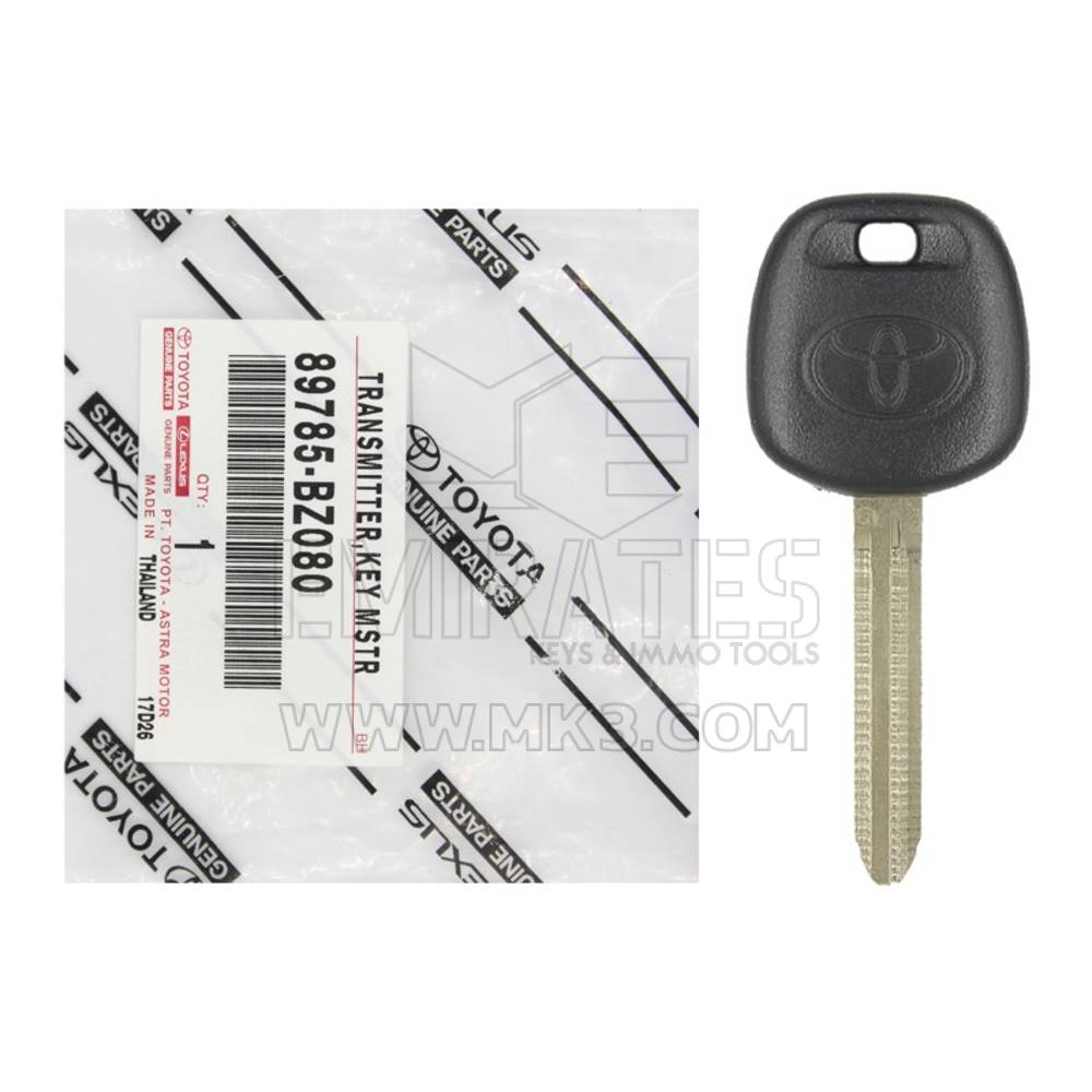 Clé à transpondeur d'origine Toyota G 89785-BZ080 | MK3