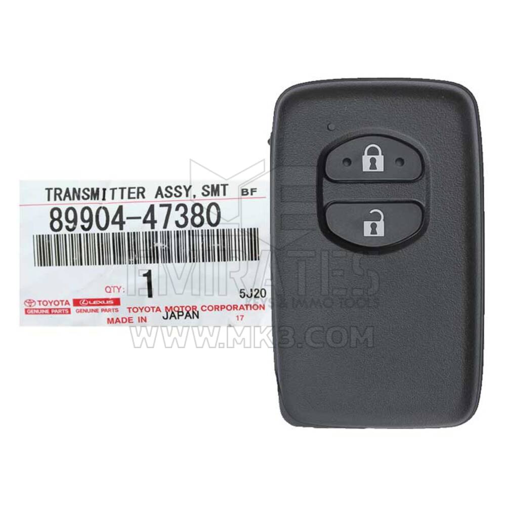 Brand New Toyota Prius 2010-2015 Genuine/OEM Smart Remote Key 2 Buttons 433MHz 89904-47380, 89904-47381, 89904-47382 / 899404-0F010 FCCID: B74EA