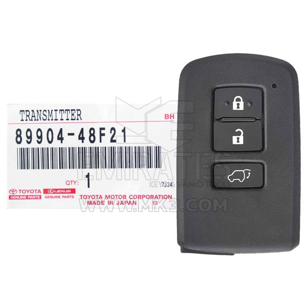 BRAND NEW Toyota Land Cruiser 2016 Genuine Smart Keys Remote 3 Buttons 315MHz 89904-48F21 8990448F21 For Japanese Market / FCCID: 14FAB | Emirates Keys
