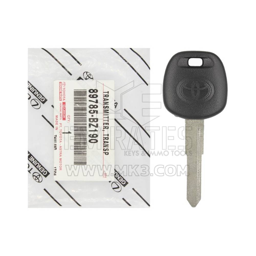 Chiave transponder originale Toyota 89785-BZ190 | MK3