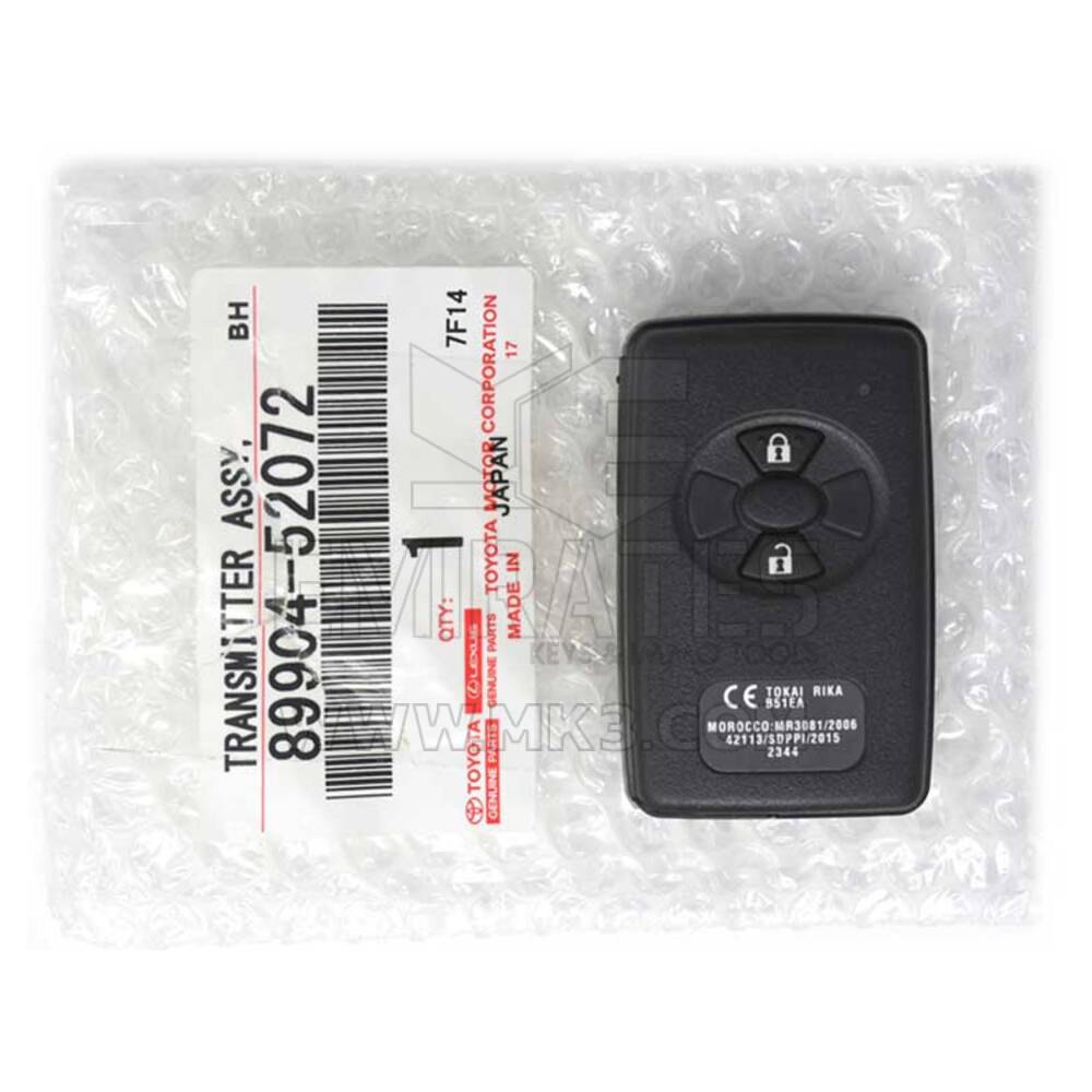 NUEVO Toyota Corolla RAV4 2009-2013 Genuine/OEM Smart Key Remote 2 Botones 433MHz PREGUNTE Número de pieza OEM: 89904-52072 | Claves de los Emiratos