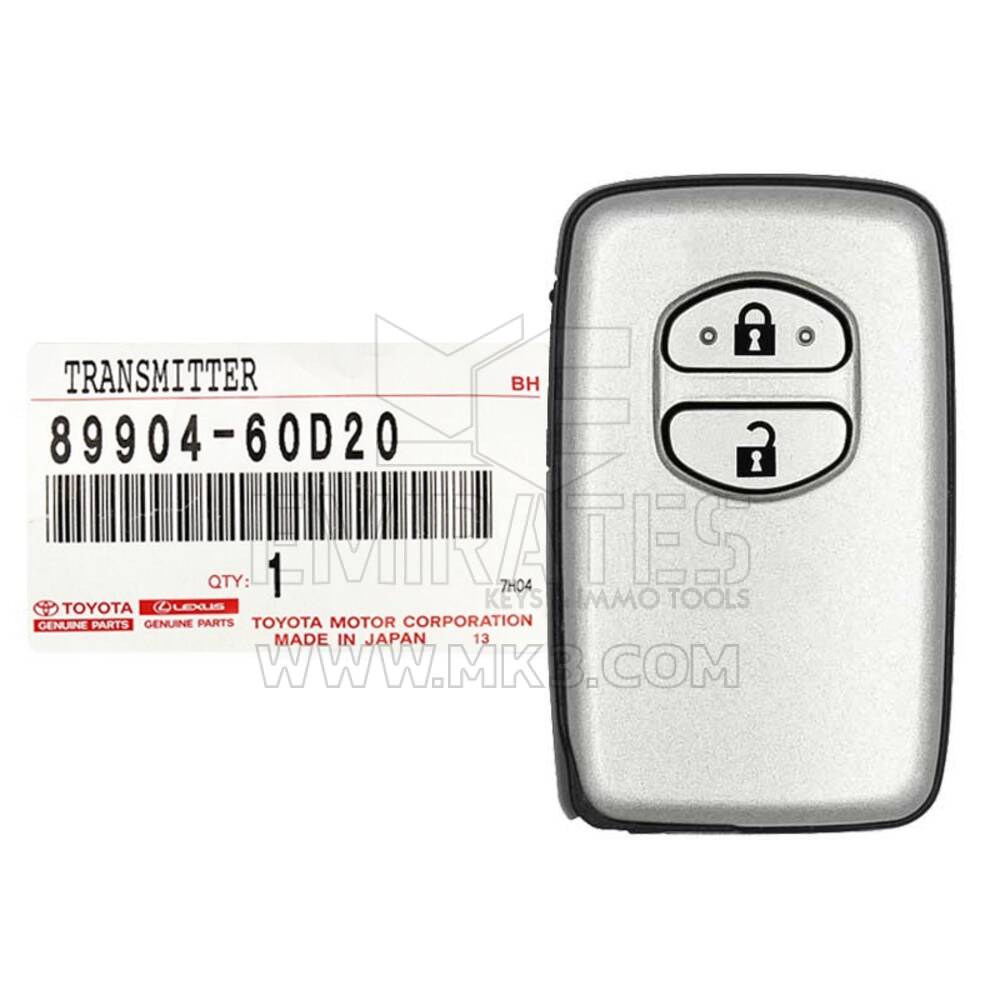 تويوتا لاند كروز الجديدة 2009-2015 حقيقية / OEM مفتاح ذكي 2 أزرار 315MHz 89904-60D20 8990460D20 للسوق اليابانية | الإمارات للمفاتيح