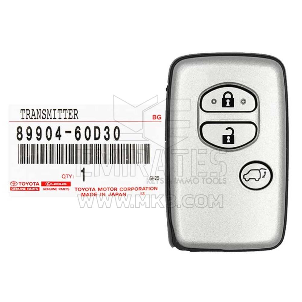 New Toyota Land Cruiser 2009-2015 Genuine/OEM Smart Key Remote 3 Buttons 315MHz 89904-60D30 8990460D30 For Japanese Market | Emirates Keys