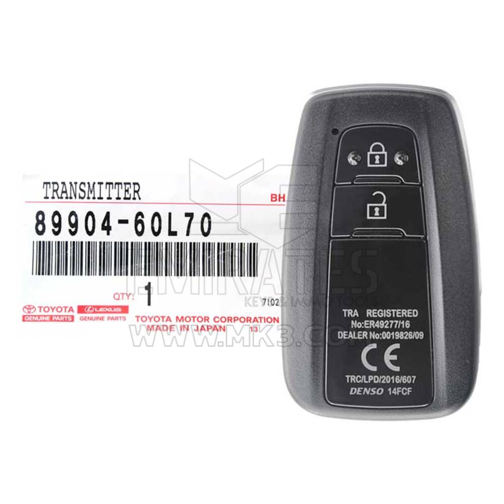 BRAND New Toyota Land Cruiser Prado 2018-2019 Smart Key Remote 2 Buttons 433MHz 89904-60L70  FCCID : 14FCF | Emirates Keys