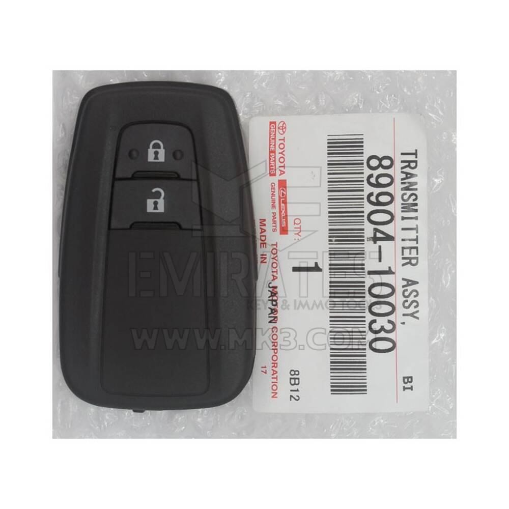 Brand NEW Toyota C-HR 2018 Genuine/OEM Smart Key Remote 2 Buttons 315MHz 89904-10030 8990410030 Para o mercado australiano/FCC: BR1ET | Chaves dos Emirados