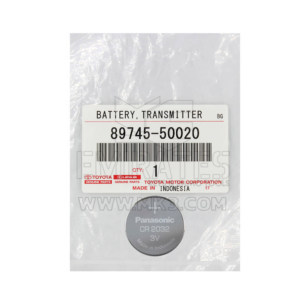 Toyota Genuine CR2032 Battery 89745-50020 | MK3