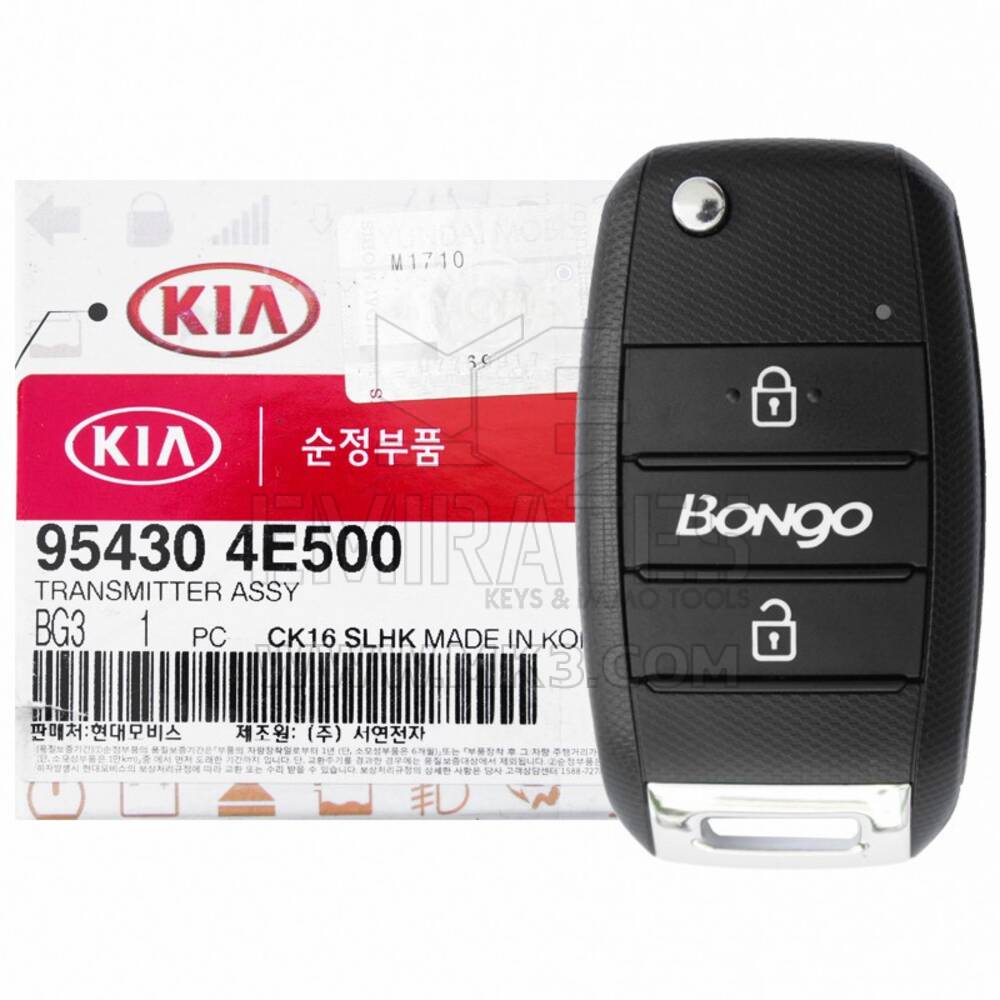NUEVO KIA Bongo 2014 Genuine/OEM Flip Remote Key 2 Botones 433MHz Número de pieza del fabricante: 95430-4E500 | Claves de los Emiratos