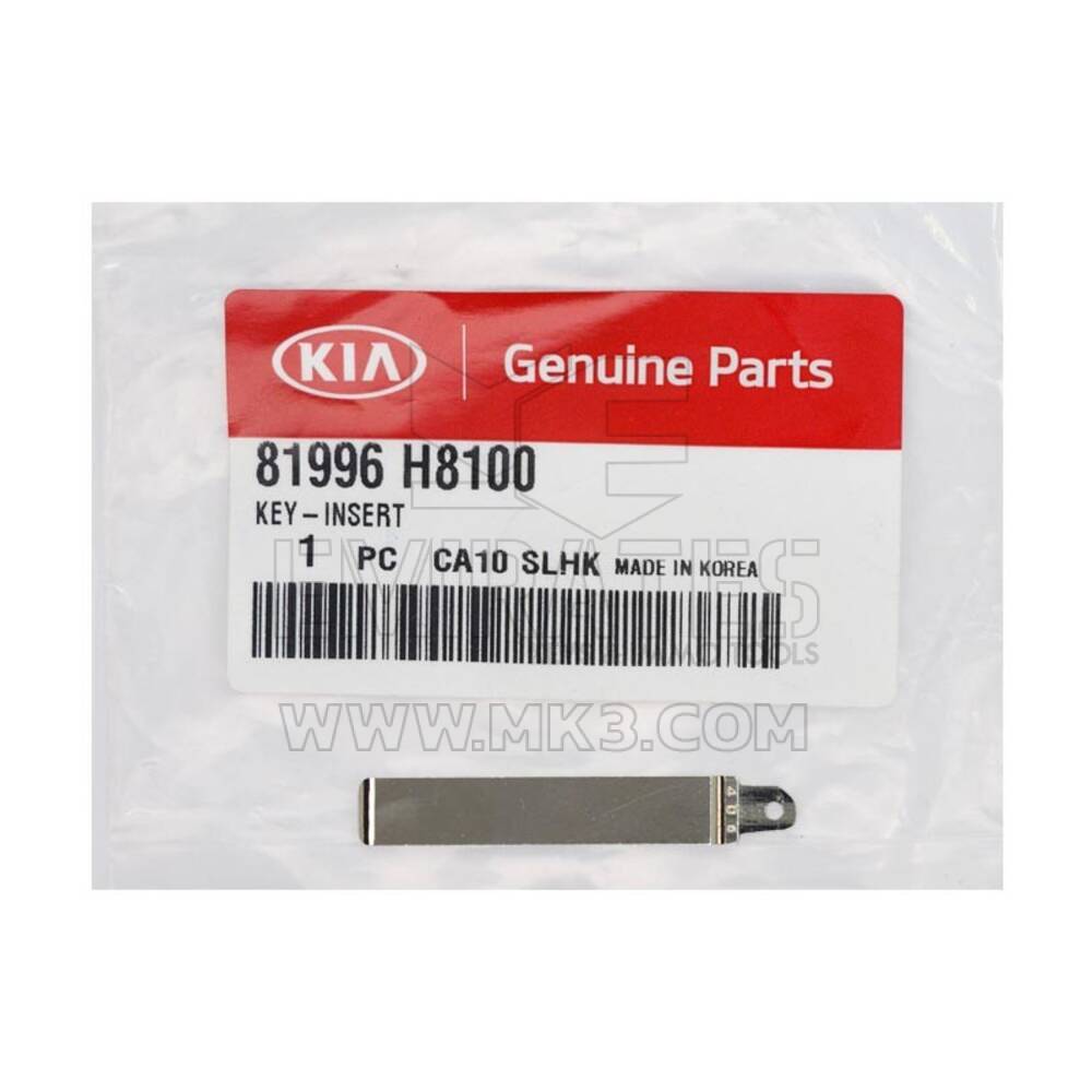 KIA Rio Genuine Flip Remote Key Blade Numero parte OEM : 81996-H8100 | MK3