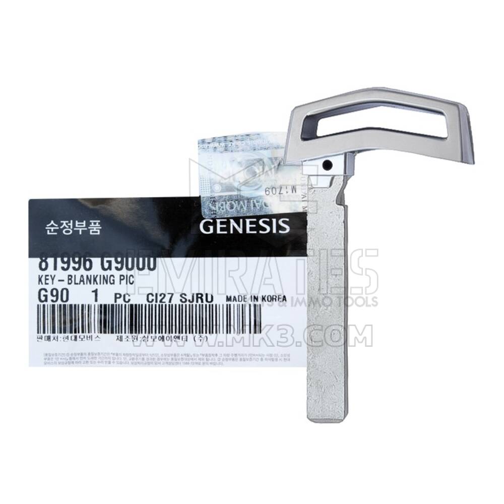 New Genuine/OEM  Genesis 2018-2019 Genuine Smart Key Blade wider Manufacturer Part Number: 81996-G9000 | Emirates Keys