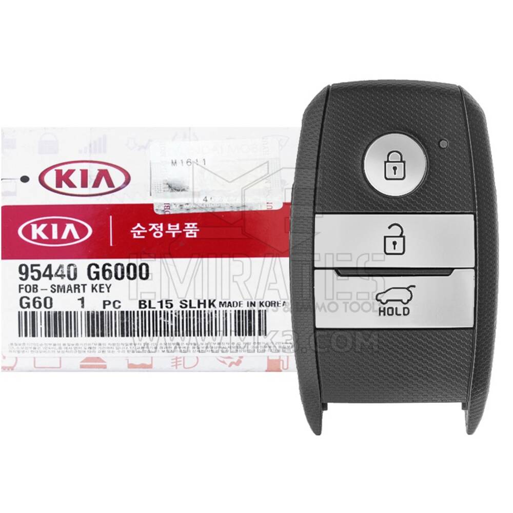 جديد KIA Picanto 2017-2021 حقيقي / OEM مفتاح التحكم عن بعد 3 أزرار 433 ميجا هرتز 95440-G6000 95440G6000 - FCCID: SYEC3FOB1611 | الإمارات للمفاتيح