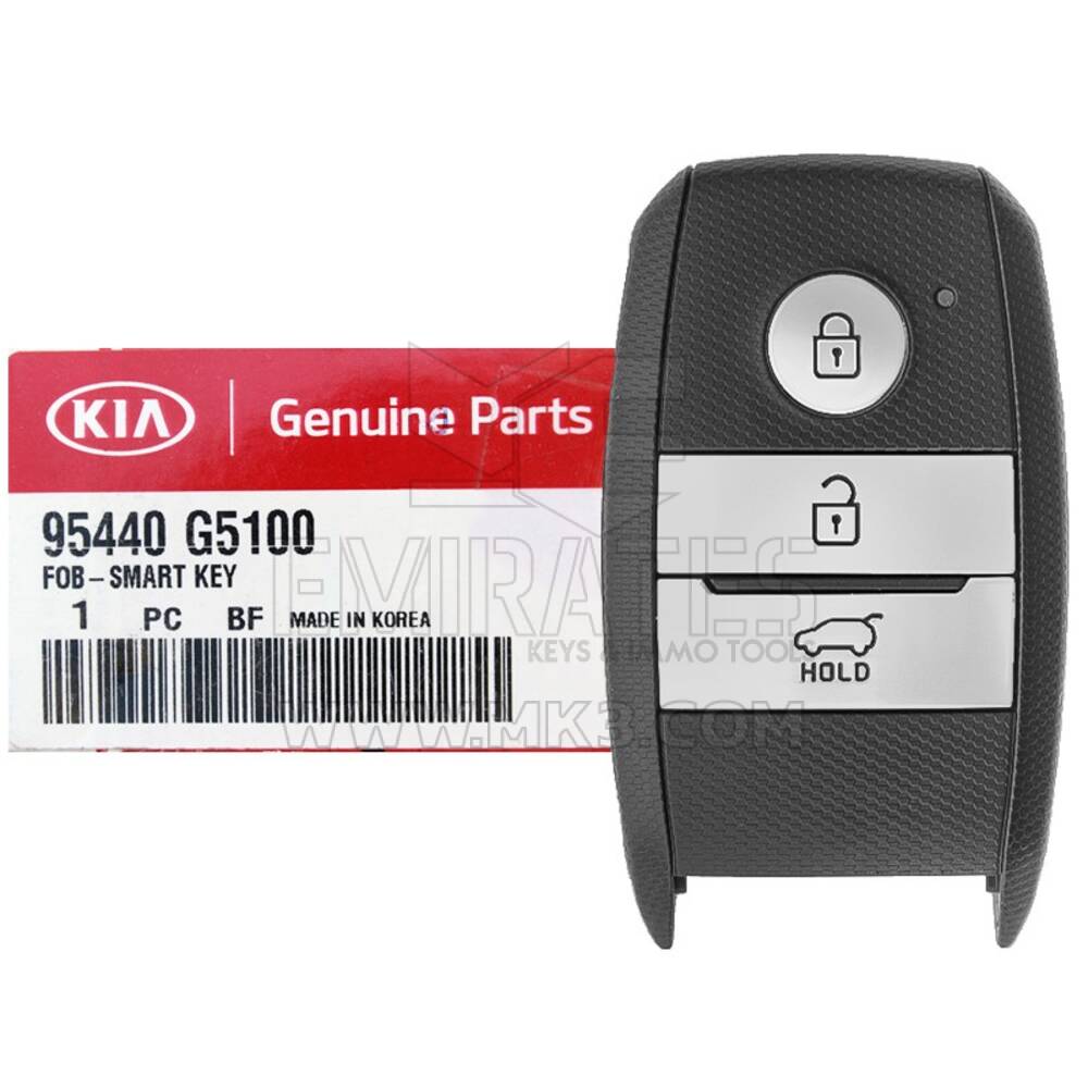 NEW KIA Niro 2016-2018 Genuine/OEM Smart Remote Key 3 Buttons 433MHz 95440-G5100 95440G5100 - FCCID: FOB-4F08 | Emirates Keys