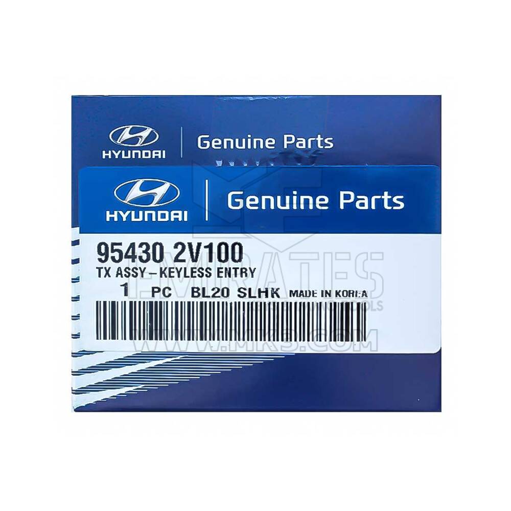 NEW Hyundai Veloster 2012-2017 Genuine/OEM Remote 4 Buttons 315MHz 95430-2V100 954302V100 / FCCID: NYOSEKS-TF10ATX | Emirates Keys