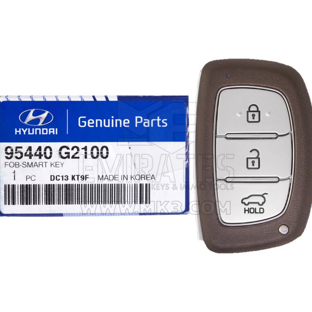 Nouvelle télécommande Hyundai Ioniq 2017-2019 authentique/OEM Smart Key 3 boutons 433 MHz 95440-G2100 95440G2100 / FCCID : TQ8-FOB-4F11 | Clés Emirates