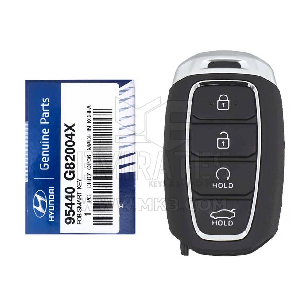 Nuevo Hyundai Azera 2018-2020 Genuine/OEM Smart Key Remote 4 botones 433MHz 95440-G82004X 95440G82004X / FCCID: SY51GFGE04 | Claves de los Emiratos