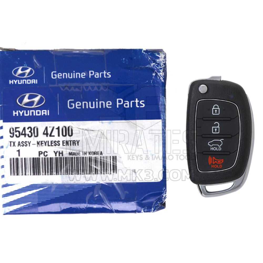 Hyundai Santa Fe 2013-2015 Genuine Flip Remote Key 315MHz 95430-4Z100 / 95430-4Z101 - MK16189 - f-2