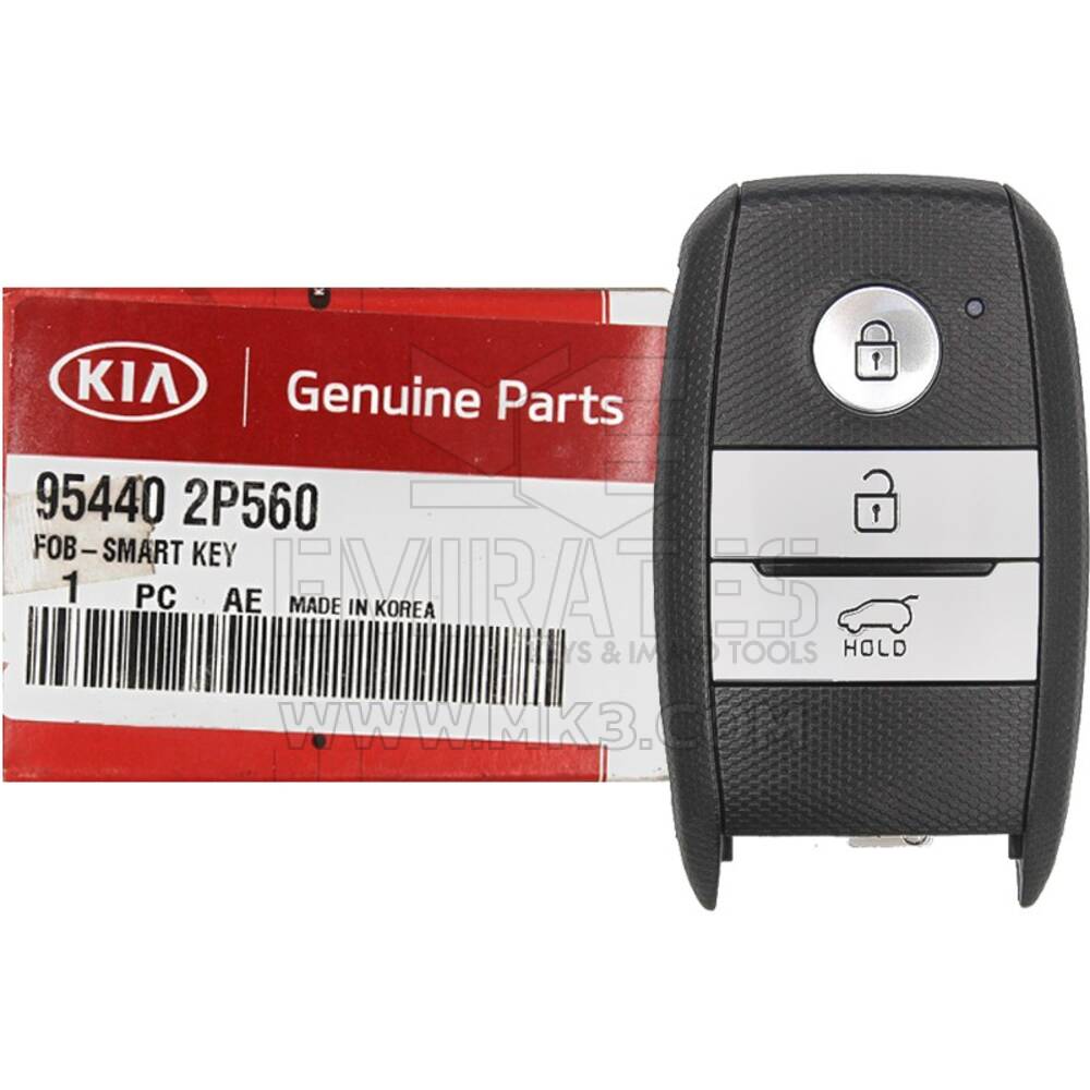 NOVO KIA Sorento 2018 Genuine/OEM Smart Key Remote 3 Buttons 433MHz Número da peça do fabricante: 95440-2P560 FCC ID: SVI-XMFGE03 | Chaves dos Emirados
