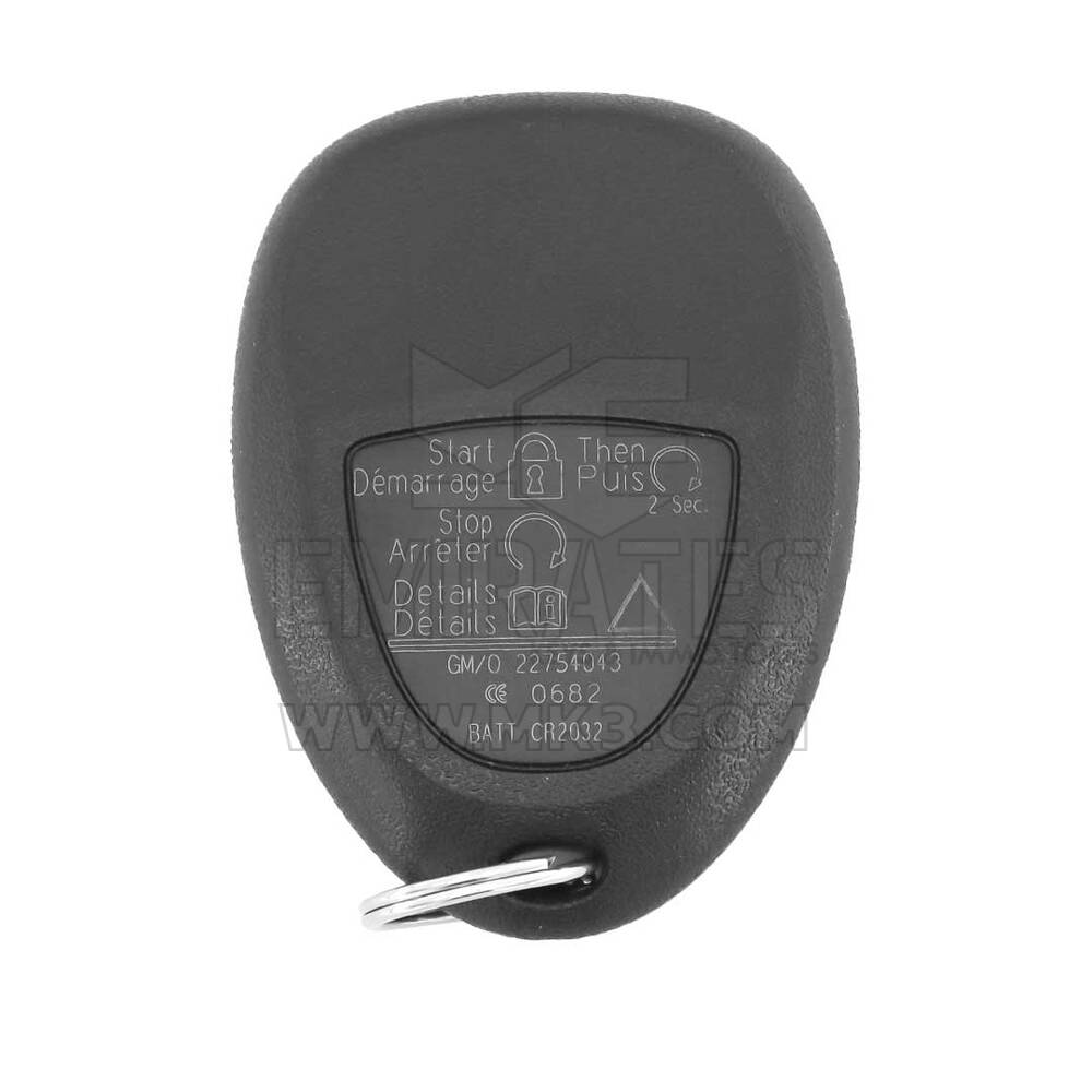 GMC Chevrolet 2013 Clé télécommande d'origine 5 boutons 433 MHz | MK3