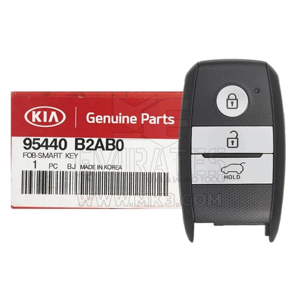 NOVO KIA Soul 2017-2018 Genuine/OEM Smart Key Remote 3 Buttons 433MHz Número da peça do fabricante: 95440-B2AB0 95440B2AB0 FCC ID: FG00050 | Chaves dos Emirados