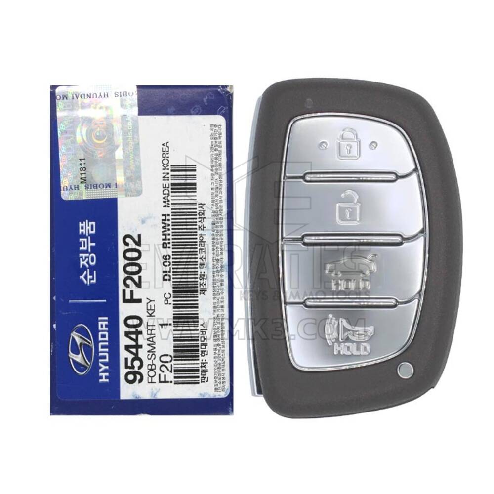 NOVO Hyundai Elantra Sedan 2019-2020 Genuine/OEM Smart Remote Key 4 Buttons 433MHz 95440-F2002 95440F2002 / 95440-F3002 - FCCID: CQOFD00120 | Chaves dos Emirados