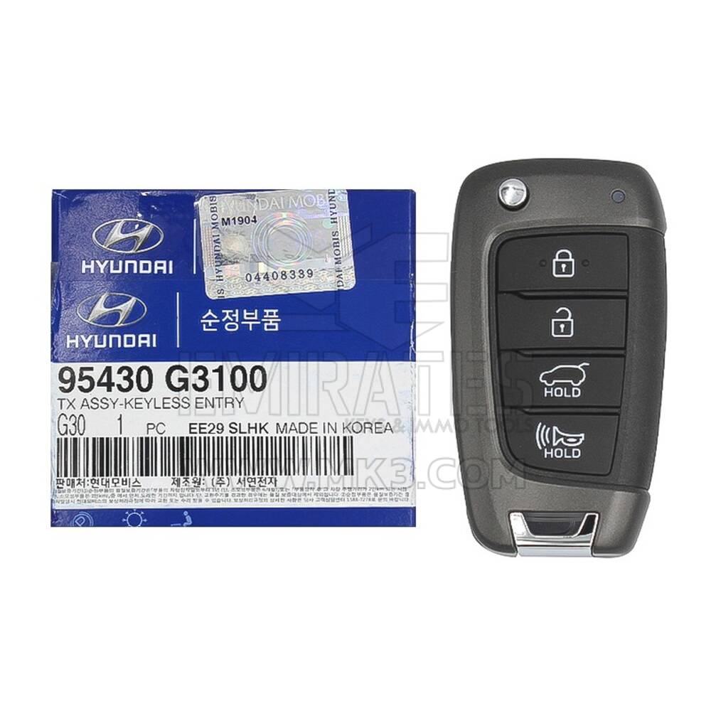 NUOVO Hyundai Elantra GT 2017-2019 Genuine/OEM Flip Remote Key 4 Pulsanti 433MHz 95430-G3100 95430G3100 - FCCID: OSLOKA-450T | Chiavi degli Emirati