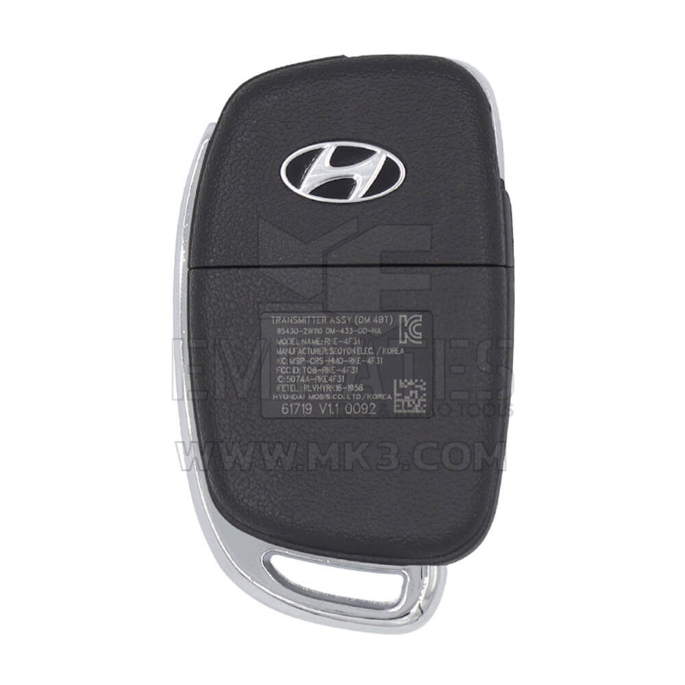 Hyundai Santa Fe 2016 Flip Remote Key 433MHz 95430-2W110 | mk3