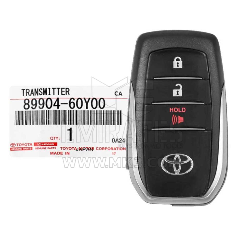 Nuova chiave intelligente Toyota Land Cruiser 2020-2021 originale/OEM 3 pulsanti 433 MHz 89904-60Y00 8990460Y00 / FCCID: B2Z2K2A | Chiavi degli Emirati
