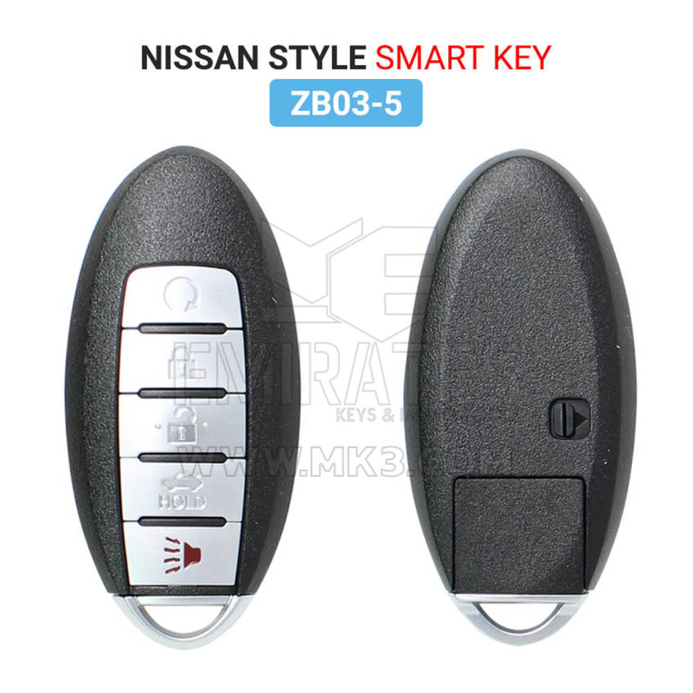 Keydiy KD Evrensel Akıllı Kumanda Anahtarı 4+1 Düğmeler Nissan Type ZB03-5 - MK16305 - f-2