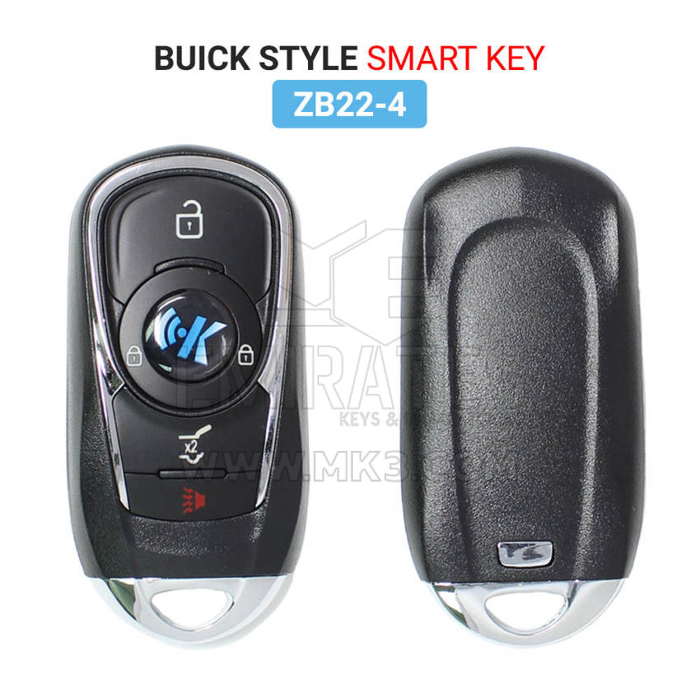 Keydiy KD Universal Smart Remote Key Buick Style ZB22-4 Funciona com KD900 e KeyDiy KD-X2 Remote Maker e Cloner | Emirates Keys