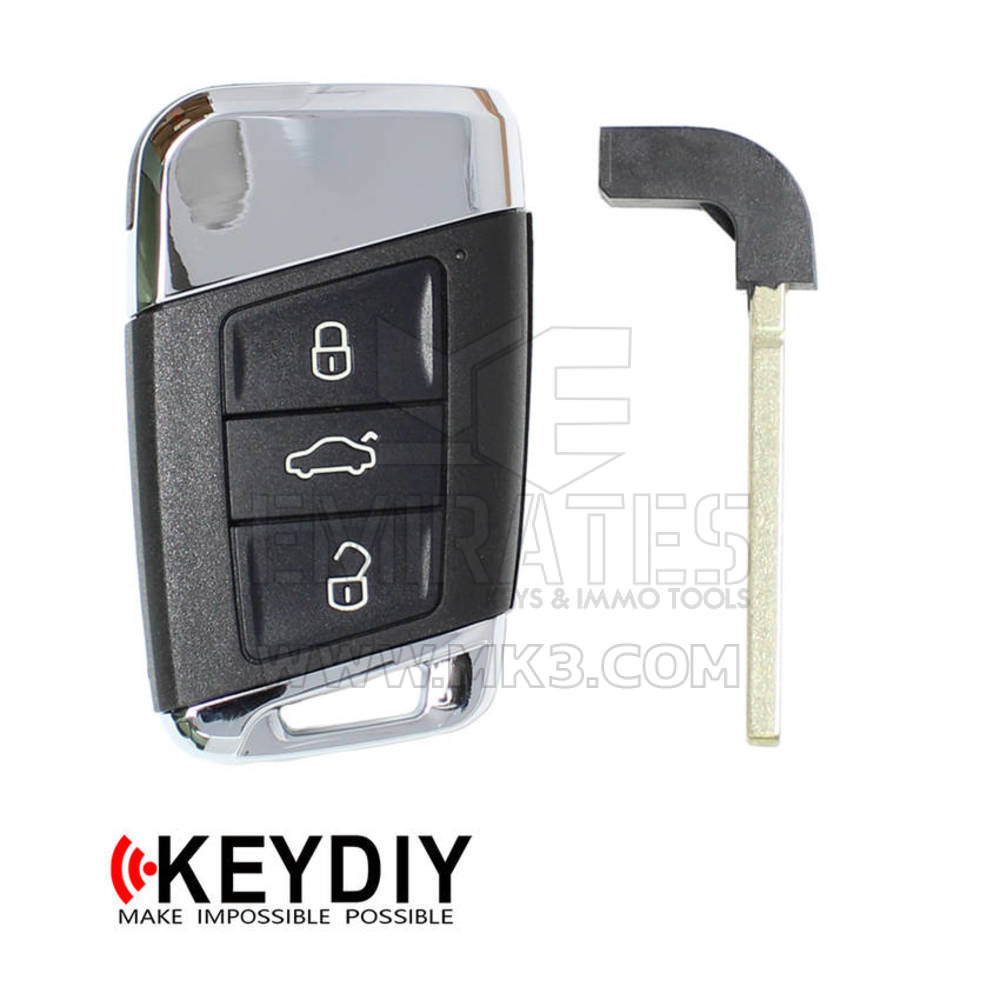 Keydiy KD Remoto Inteligente Universal Chave 3 Botões VW Tipo ZB17 - MK16320 - f-2
