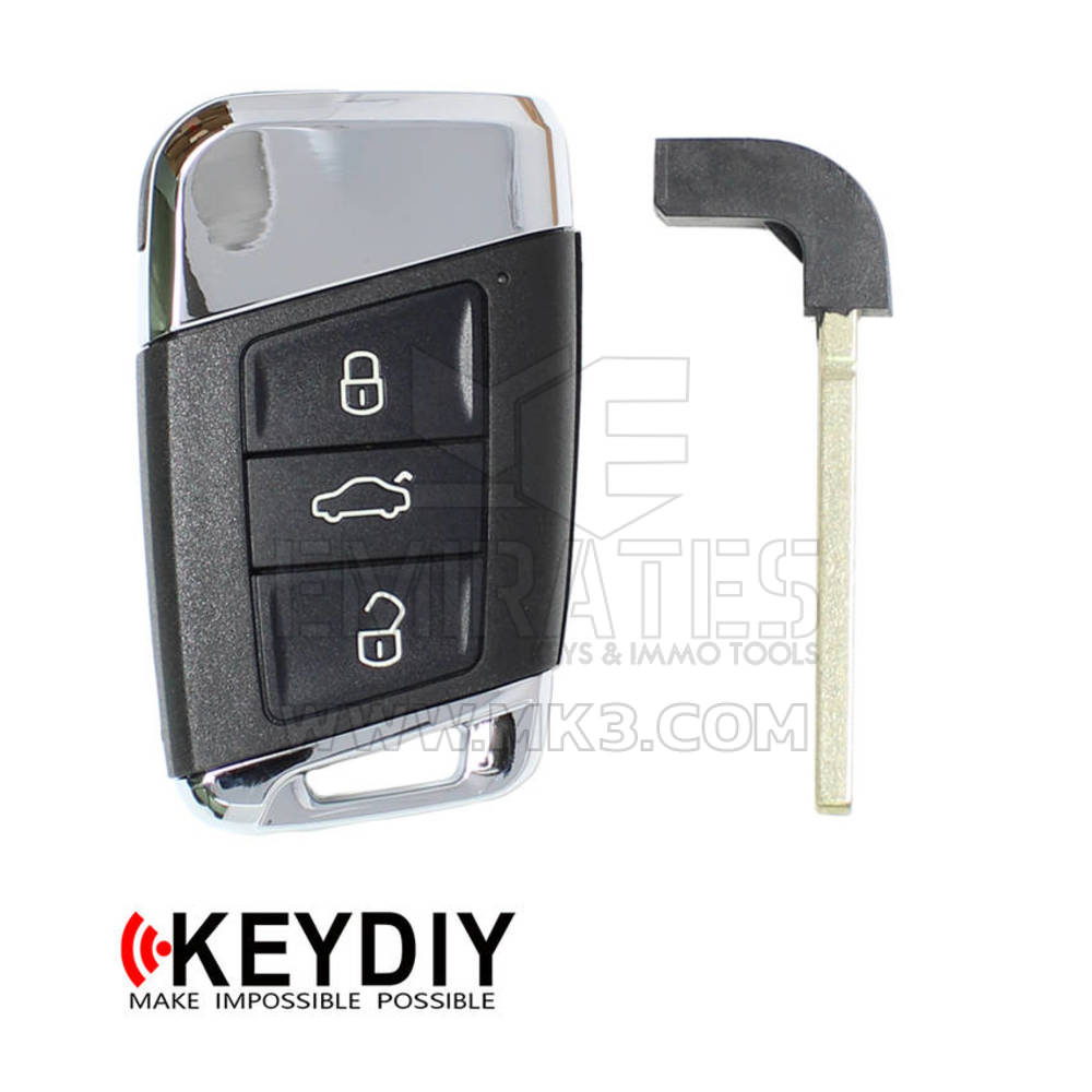 Keydiy KD Evrensel Akıllı Uzaktan Kumanda Anahtarı 3 Düğme VW Tipi ZB17 - MK16320 - f-2