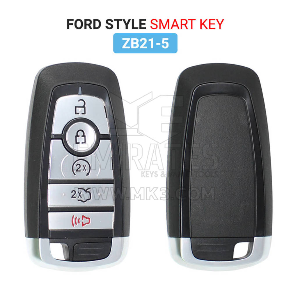 Keydiy KD Evrensel Akıllı Uzaktan Kumanda Anahtarı 4+1 Buton Ford Tipi ZB21-5 - MK16325 - f-2