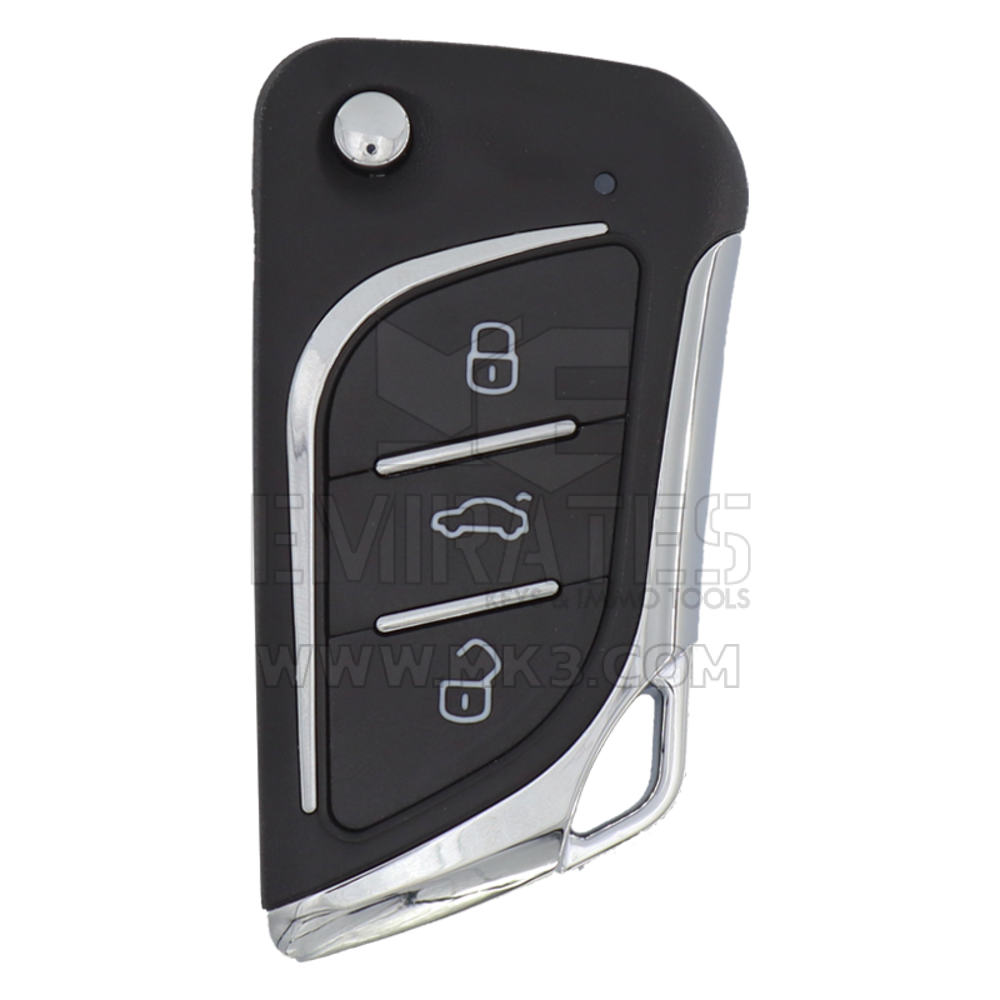 KeyDiy KD Universal Flip Remote Key 3 Botões Faca Estilo Cadillac Tipo B30